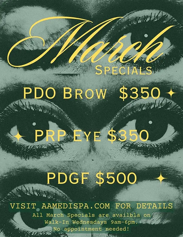 March 2026 Specials