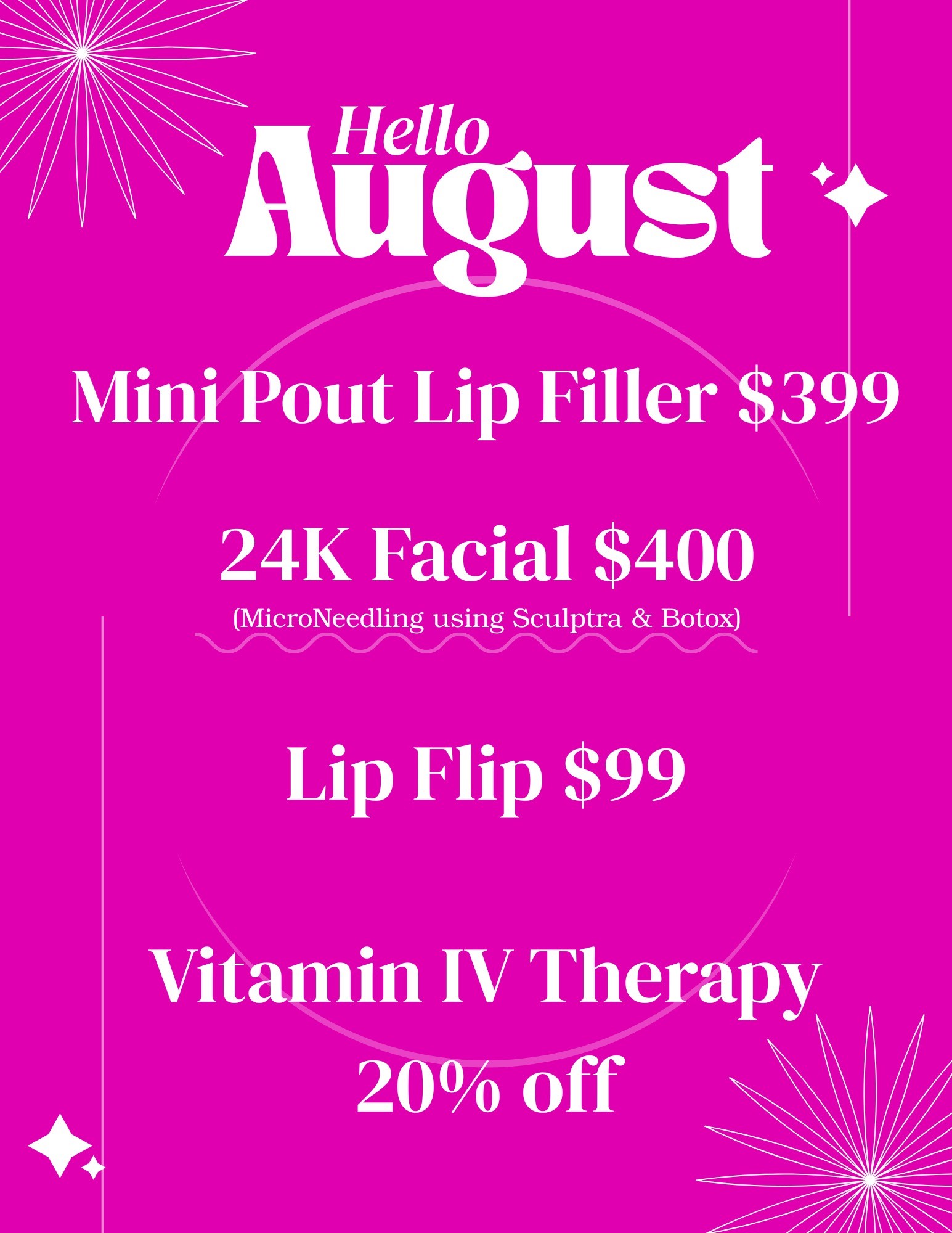 August 2025 Specials